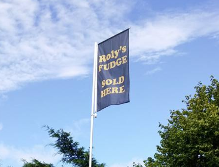 New Flag for Roly's Fudge Trailer for Steam Fair