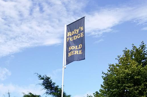 New Flag for Roly's Fudge Trailer for Steam Fair