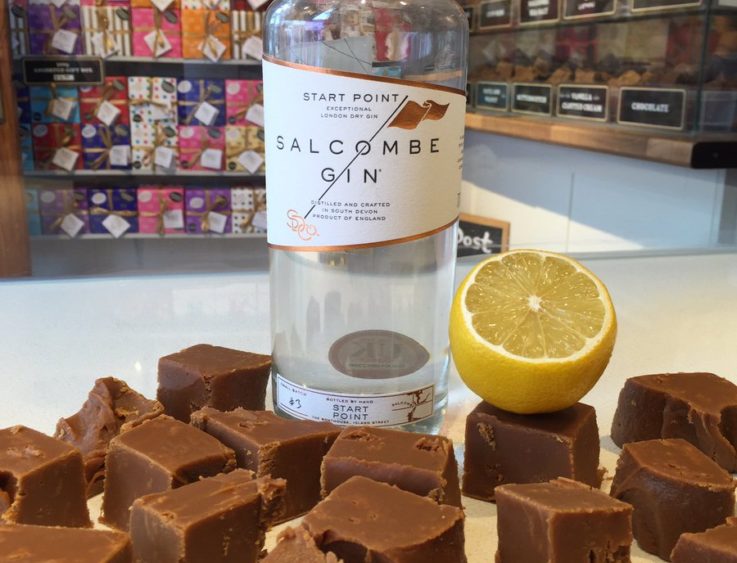 Salcombe Gin and Lemon Fudge