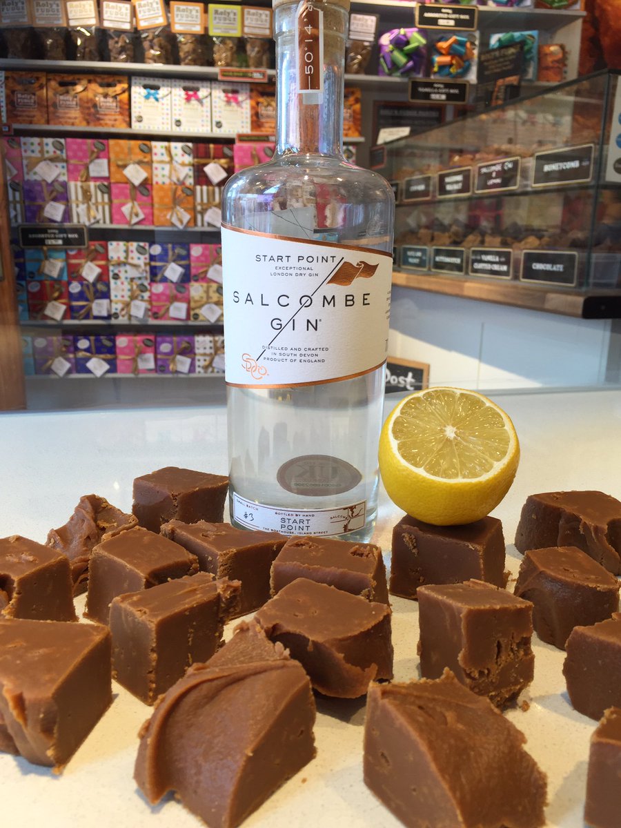 Salcombe Gin and Lemon Fudge