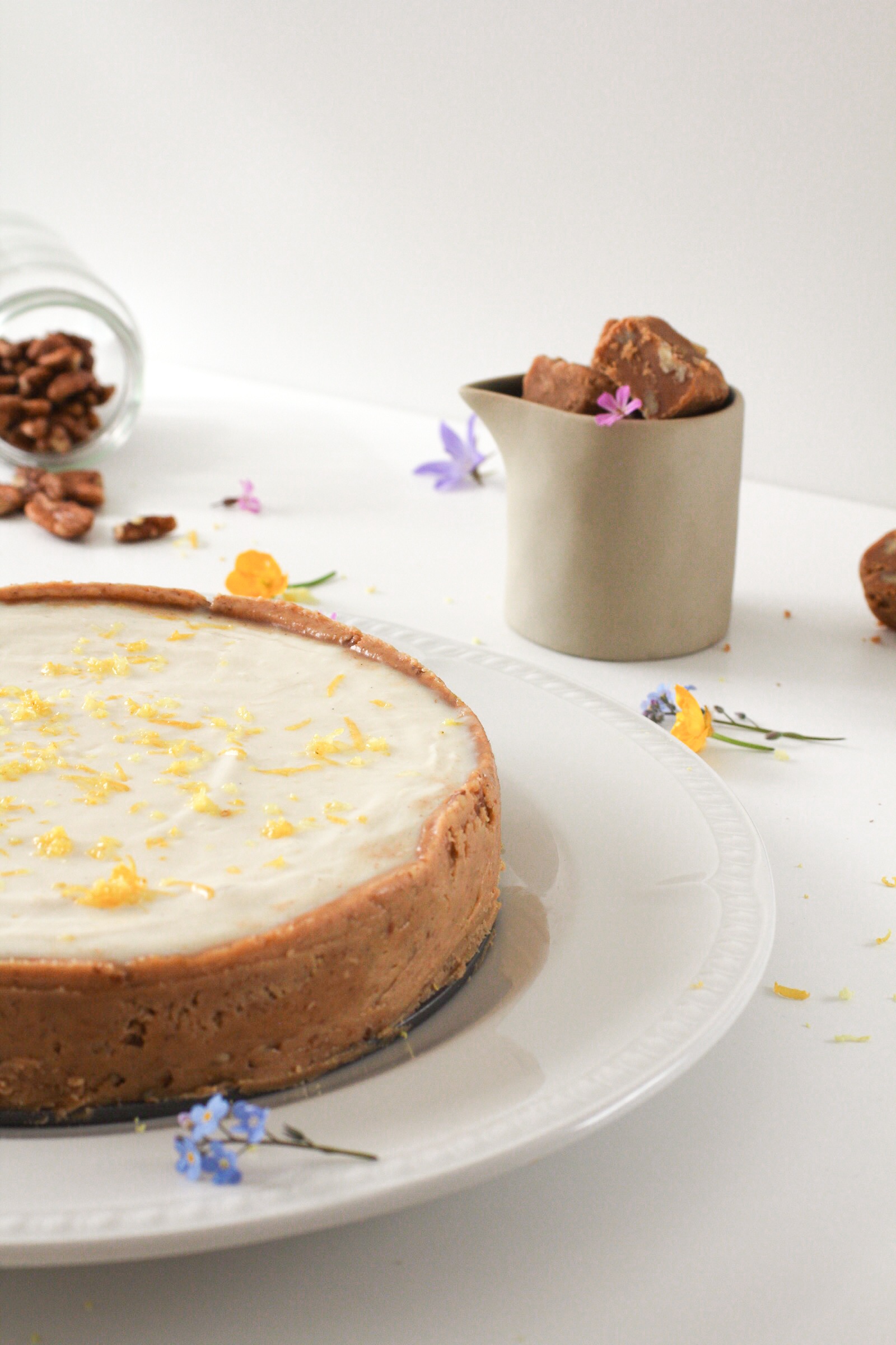 vegan cheesecake, vegan fudge, roly's fudge