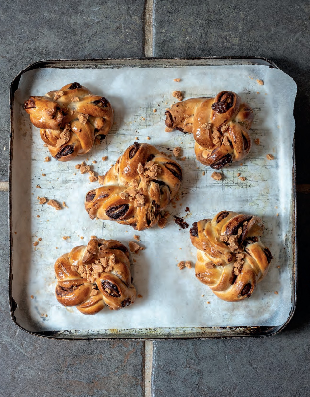 babka buns, roly's fudge