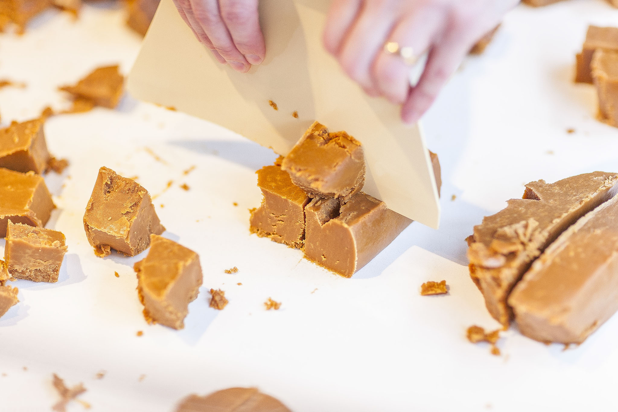 Step 5 - Cutting our fudge
